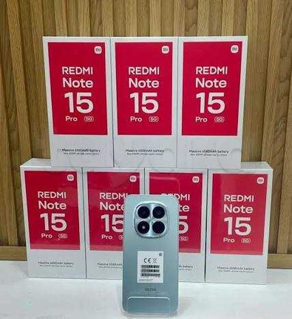 Redmi Note 15 Pro 5G 12 /256 neuf Paquet fermé. Validé☑️ 
➖Prix fiiix= 1100 dt
➖Couleur :Bleu /Gris/Noir 
➡️vente en ligne ☎️53137076 dispo à Ariana /Tunis centre ville
🚛Livraison sur tout la Tunisie 🚚🇹🇳
⛔Echange : Non