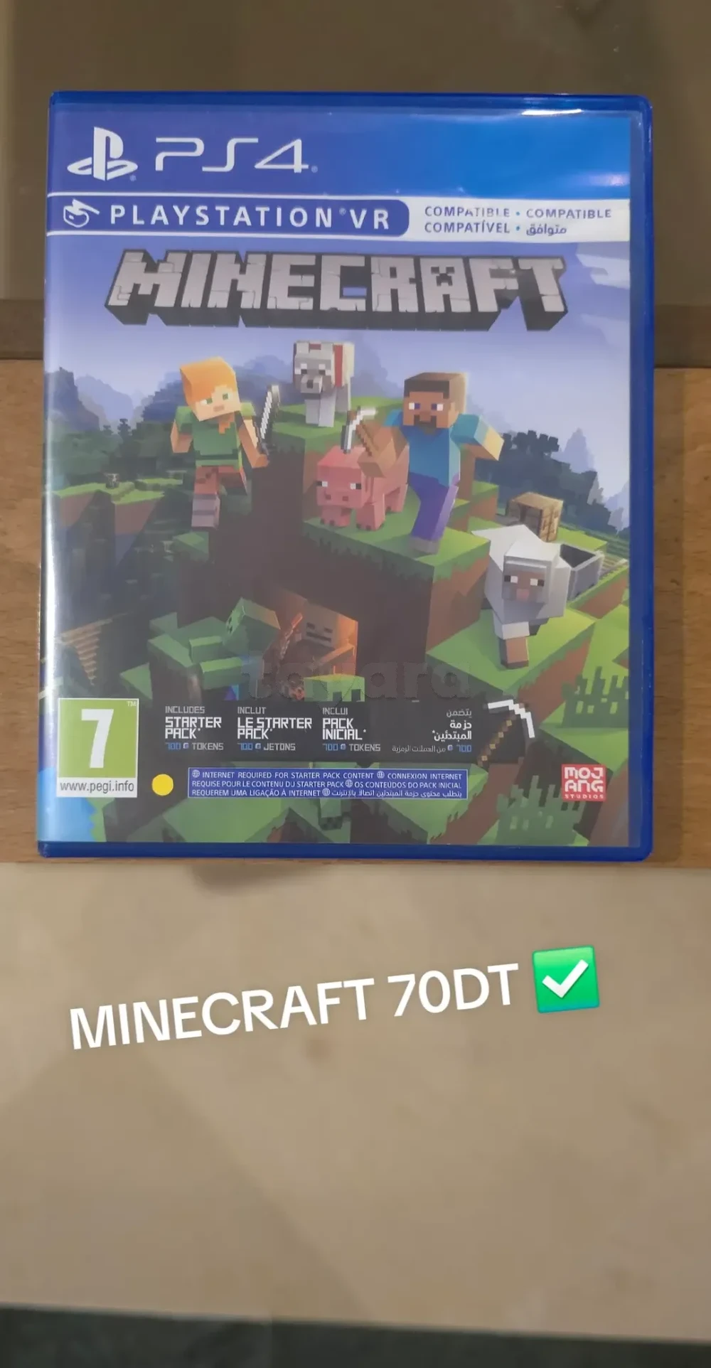 Minecraft jeux original occasion très bonne état 70dt