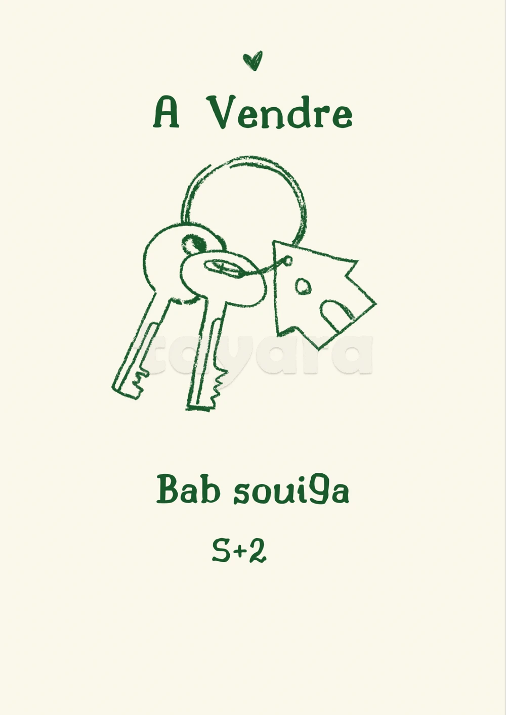 A Vendre Appartement à Bab Soui9a