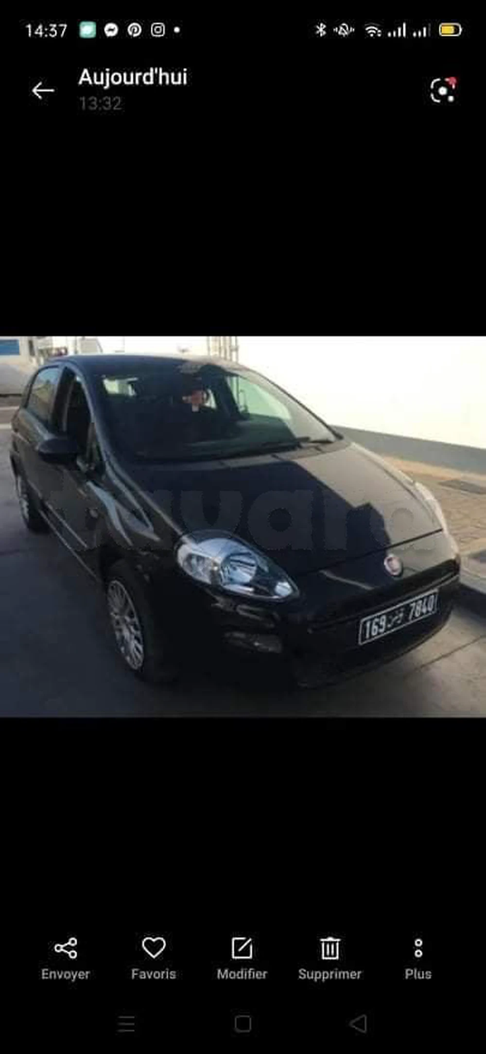 Carte voiture Fiat Grande Punto