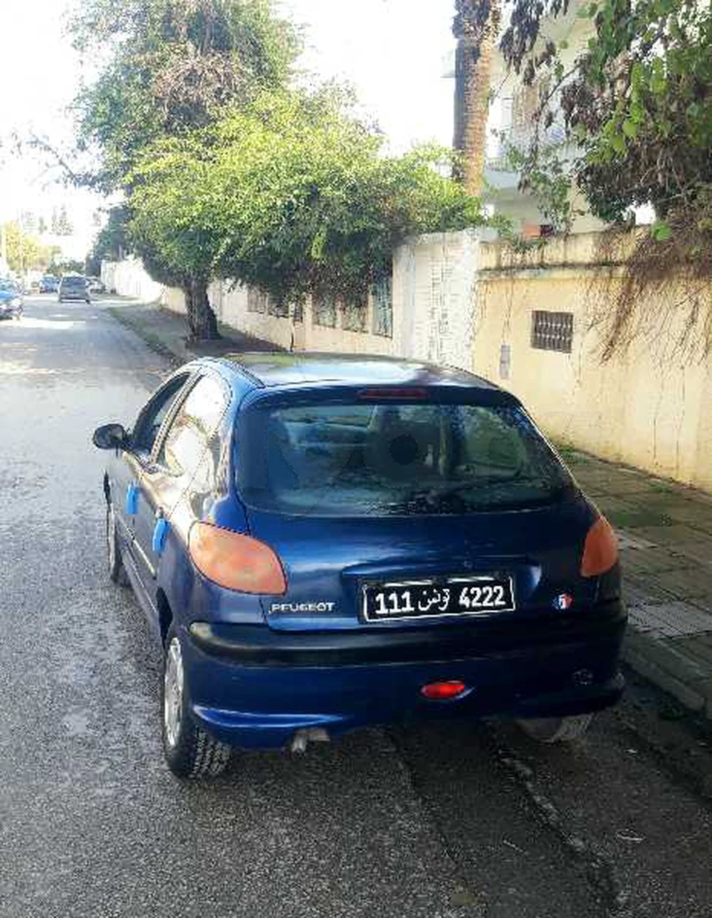 Carte voiture Peugeot 206