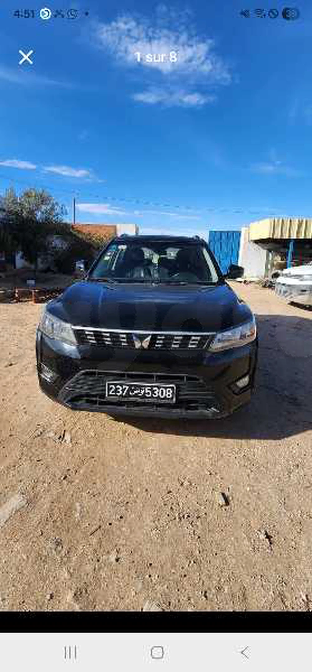 Carte voiture Mahindra Hover