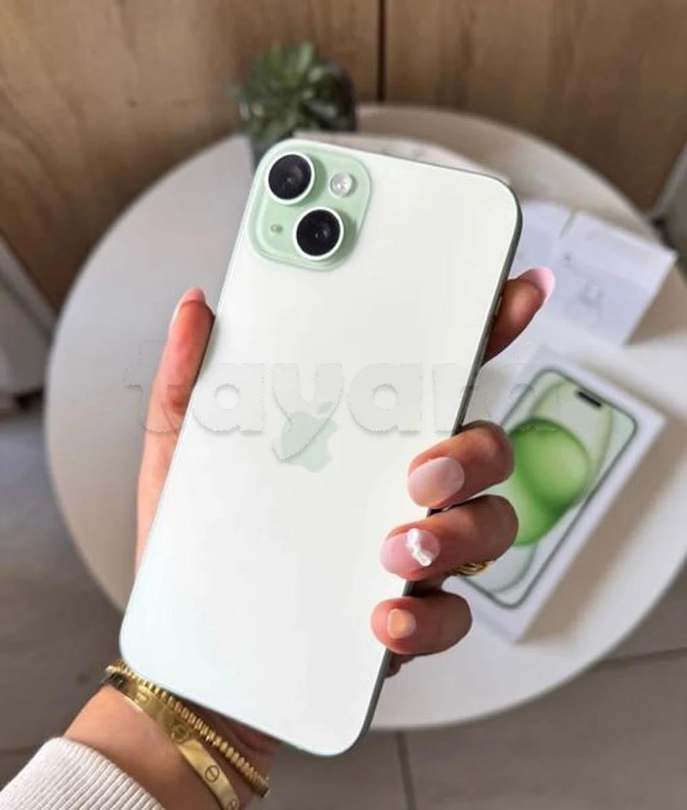 IPHONE 15 plus green claire 128Go état Origine