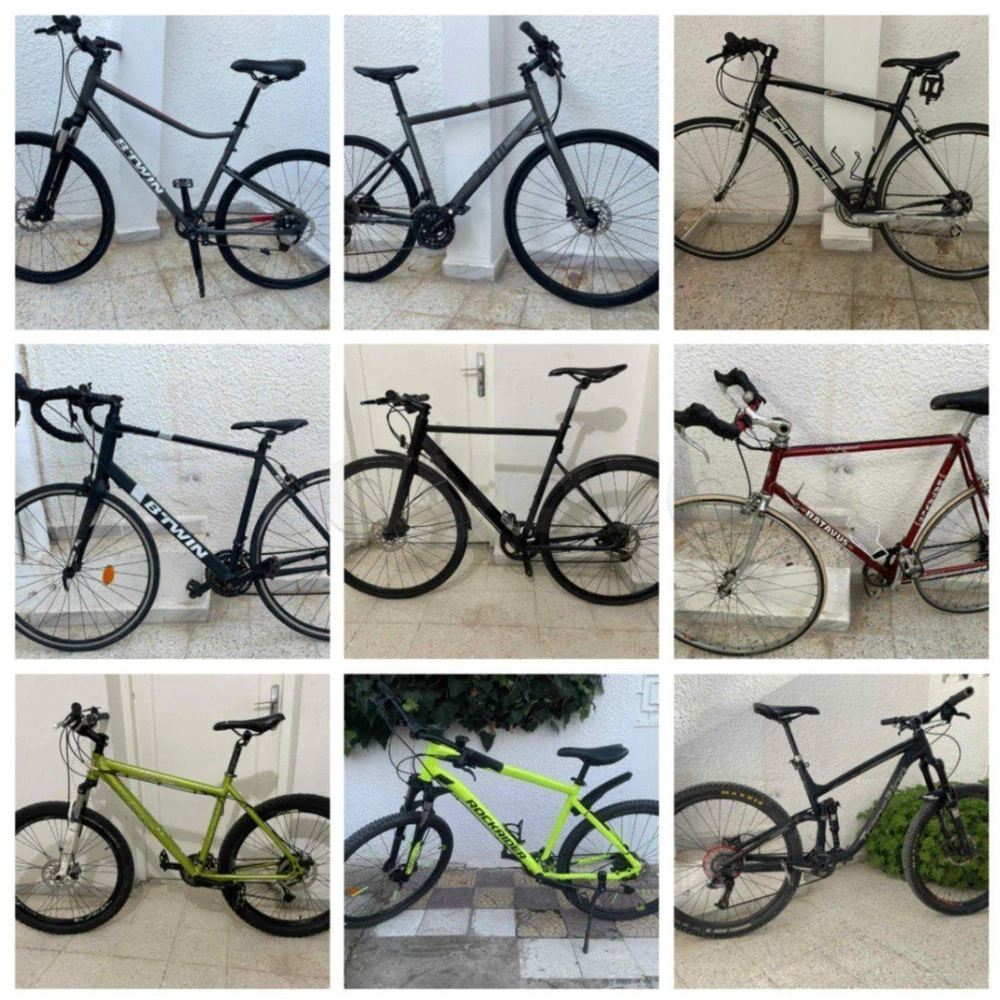 Des vélos importé de l'europe ( prix de 650dt jusqu'à 2000dt )