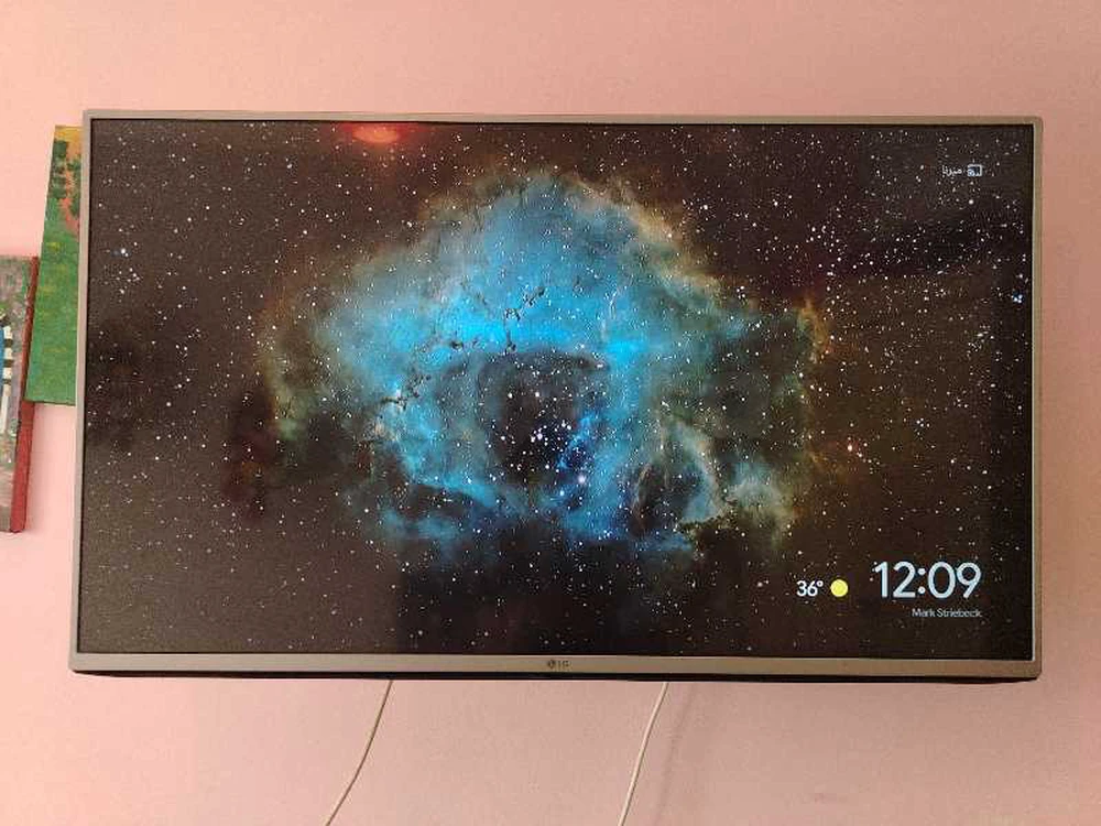 Tv LG 43"+Récepteur + Support rotatif