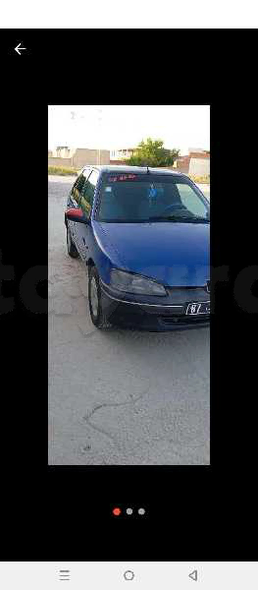 Carte voiture Peugeot 106