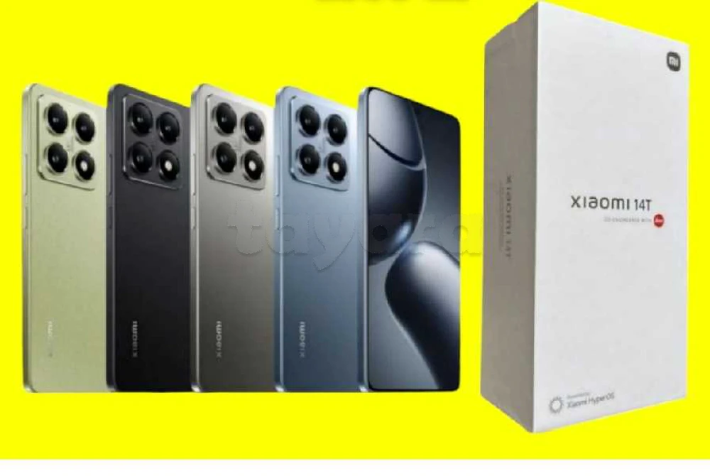 xiaomi 14T 5G 12/256 Cacheté Neuf paquet fermé # validé ✔️🔥🔥PROMO 🔥🔥
-Prix fiix = 1200 dt
 ⏩Couleur : Noir /Gray/Bleu /Vert 
 ➡️Vente en ligne ☎️53137076 dispo Tunis centre ville/Ariana
 🔴Echange : Non
🚚Livraison sur tout la Tunisie 🚚🇹🇳