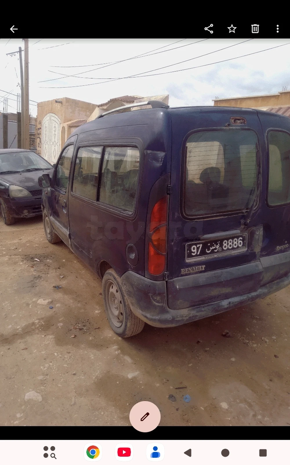 Carte voiture Renault Kangoo