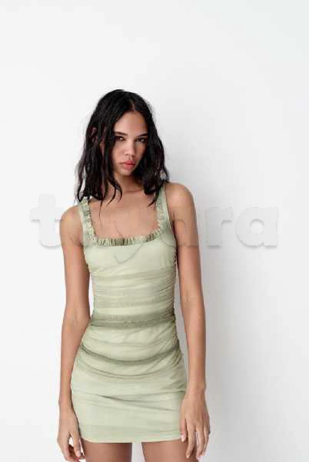Robe courte Zara,à bretelles,