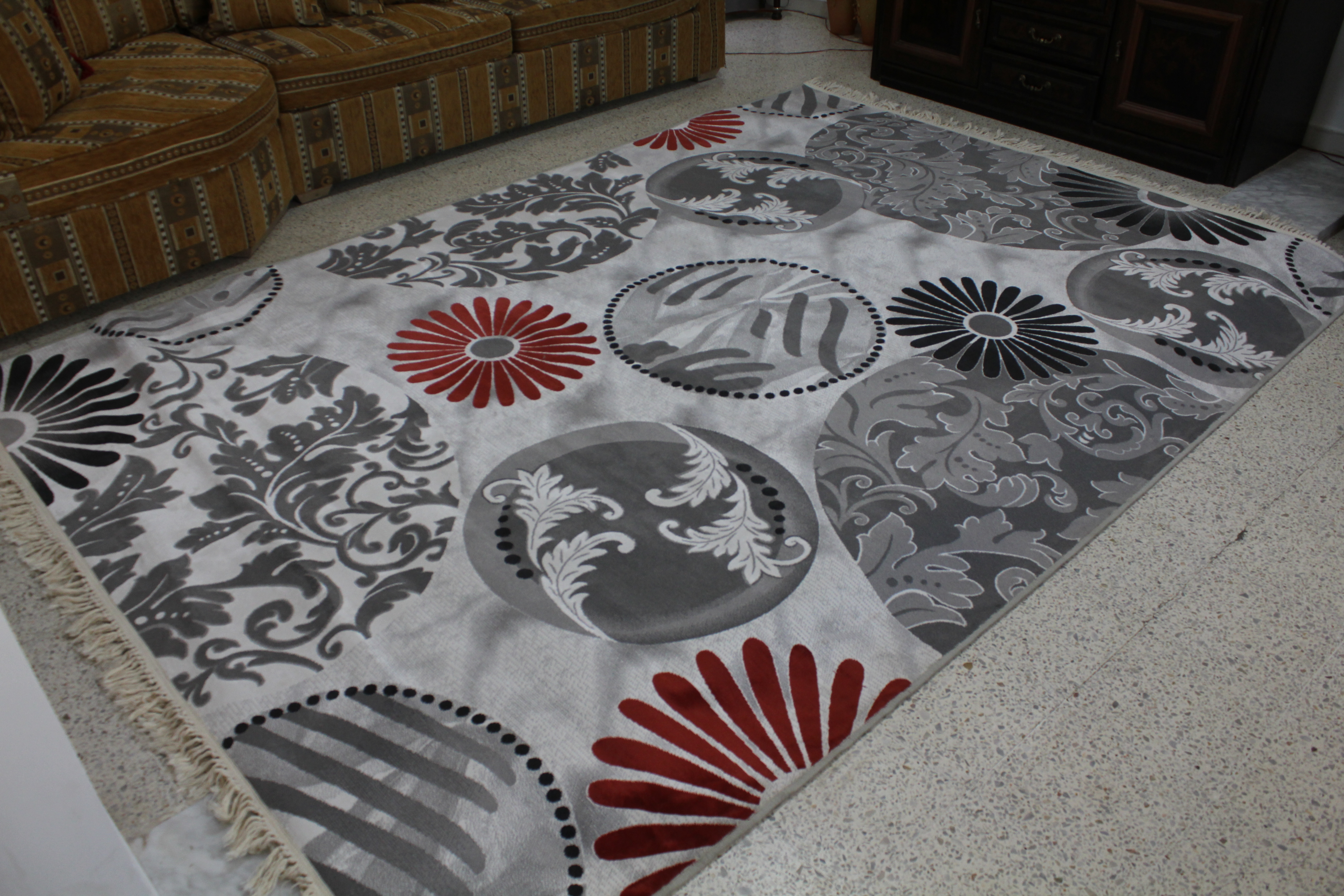 👉Tapis IRANIEN Moderne -laine & soie- (N°20)