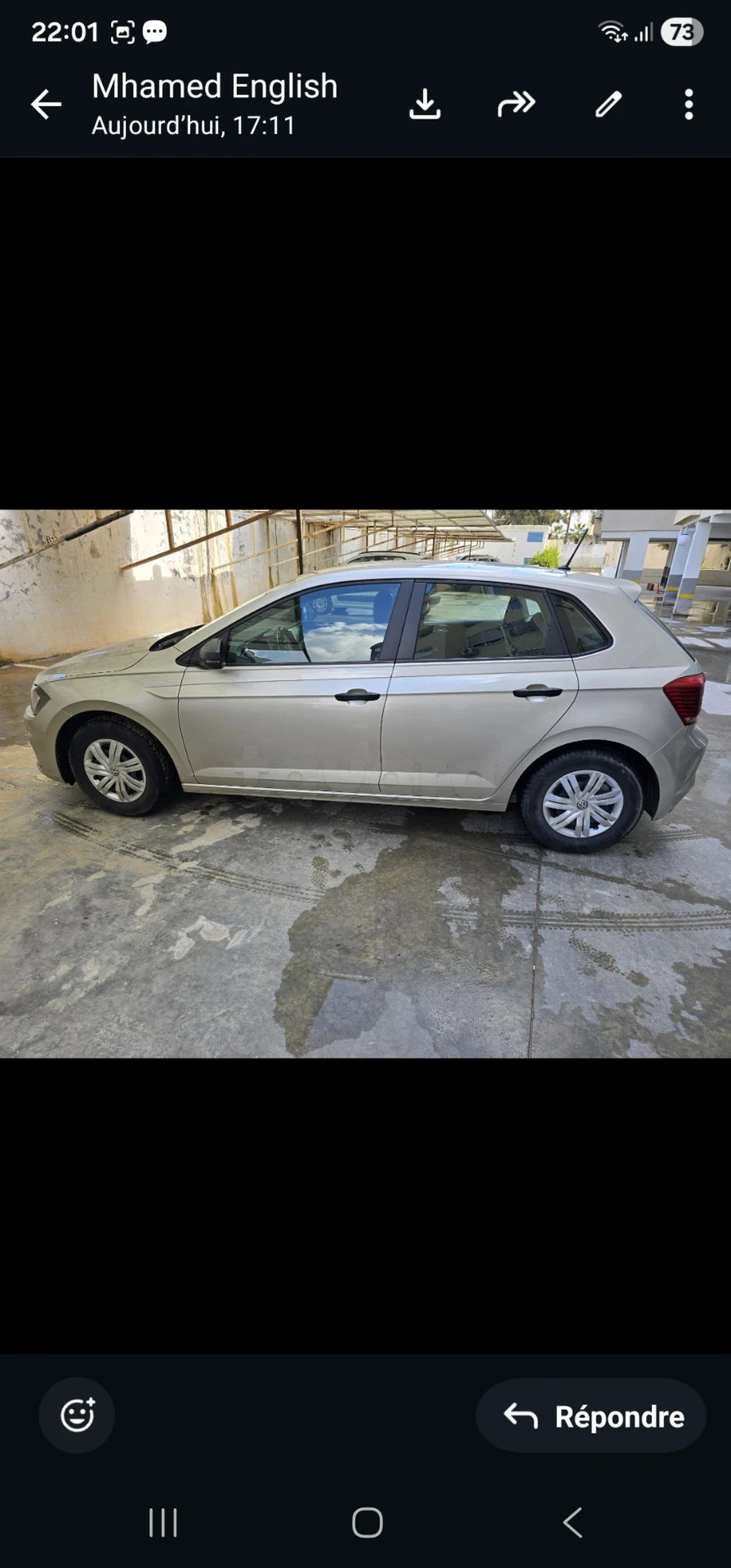 Carte voiture Volkswagen Polo