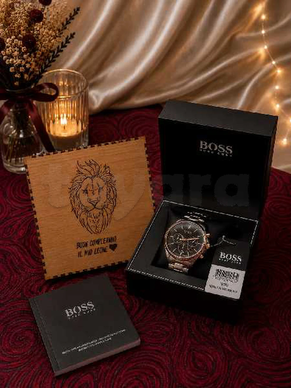 Pack de Luxe Homme : une superbe montre pour homme de la marque Hugo Boss(Neuve) + Parfum Pacorabane importé de L'Italie(Milan)