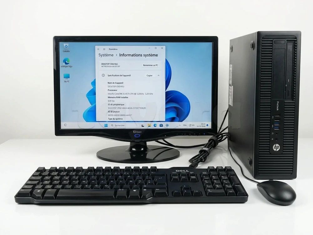 PC Bureau HP ProDesk 600 G1 SFF – Intel i5 4éme