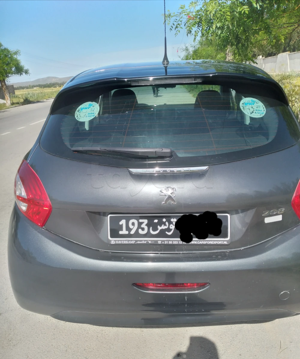 Carte voiture Peugeot 208