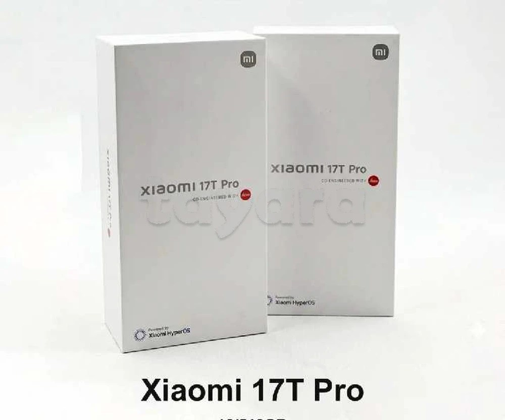 Xiaomi 17T PRO 5G Cacheté (Version Global) Neuf paquet fermé # validé ✔️
➖ PRIX 12/256 = 2250 dt
➖ PRIX 12/512 =2350 dt
 ⏩Couleur : Noir /Bleu /Violet 
 ➡️Vente en ligne ☎️53137076 dispo Tunis centre ville/Ariana
 🔴Echange : Non
🚚Livraison sur tout la Tun