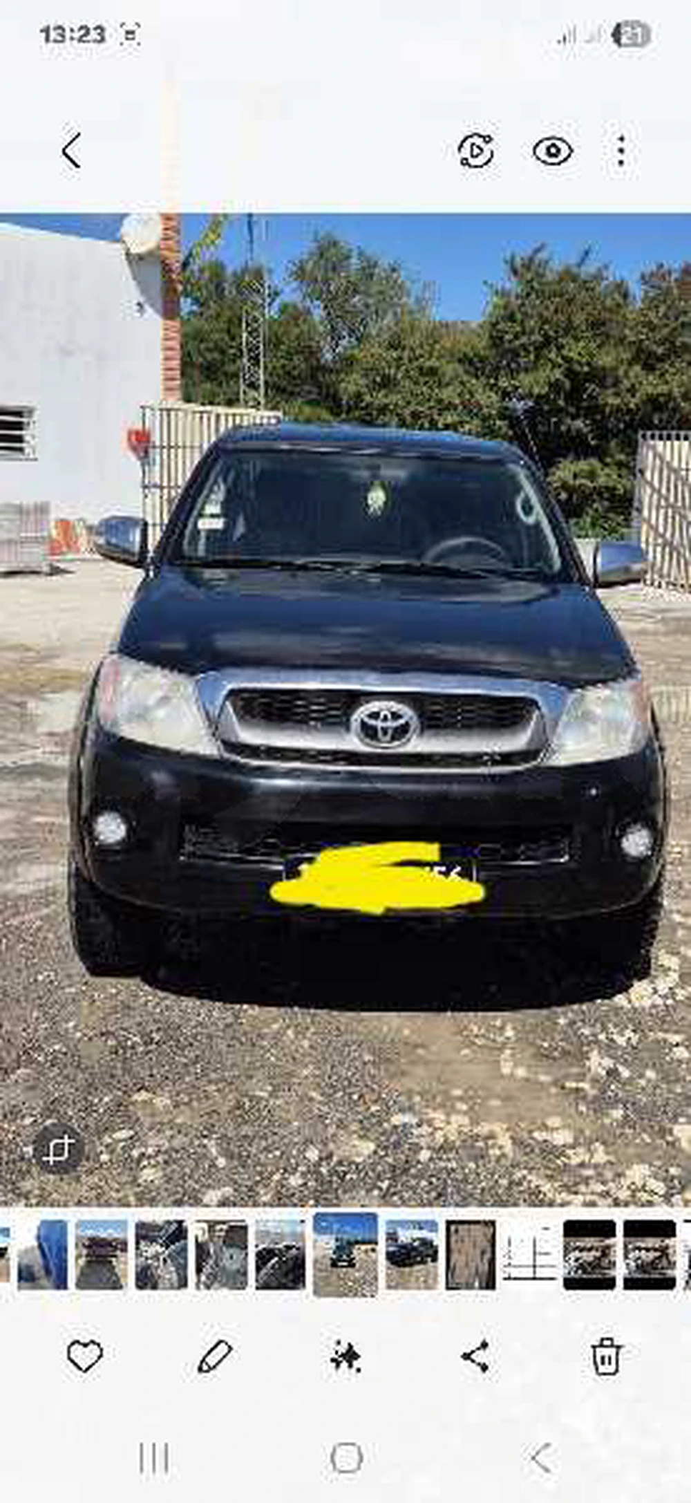 Carte voiture Toyota Hilux