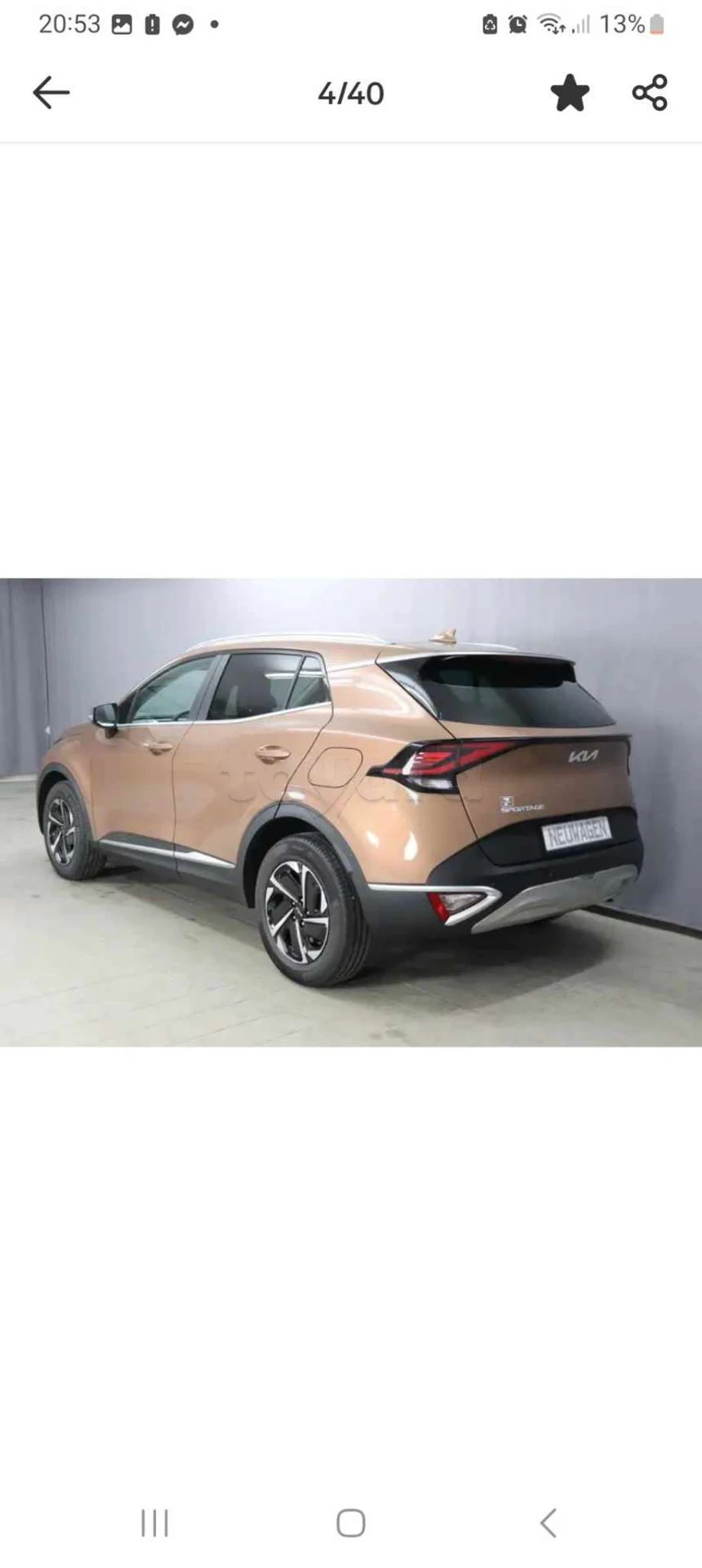 Carte voiture Kia Sportage