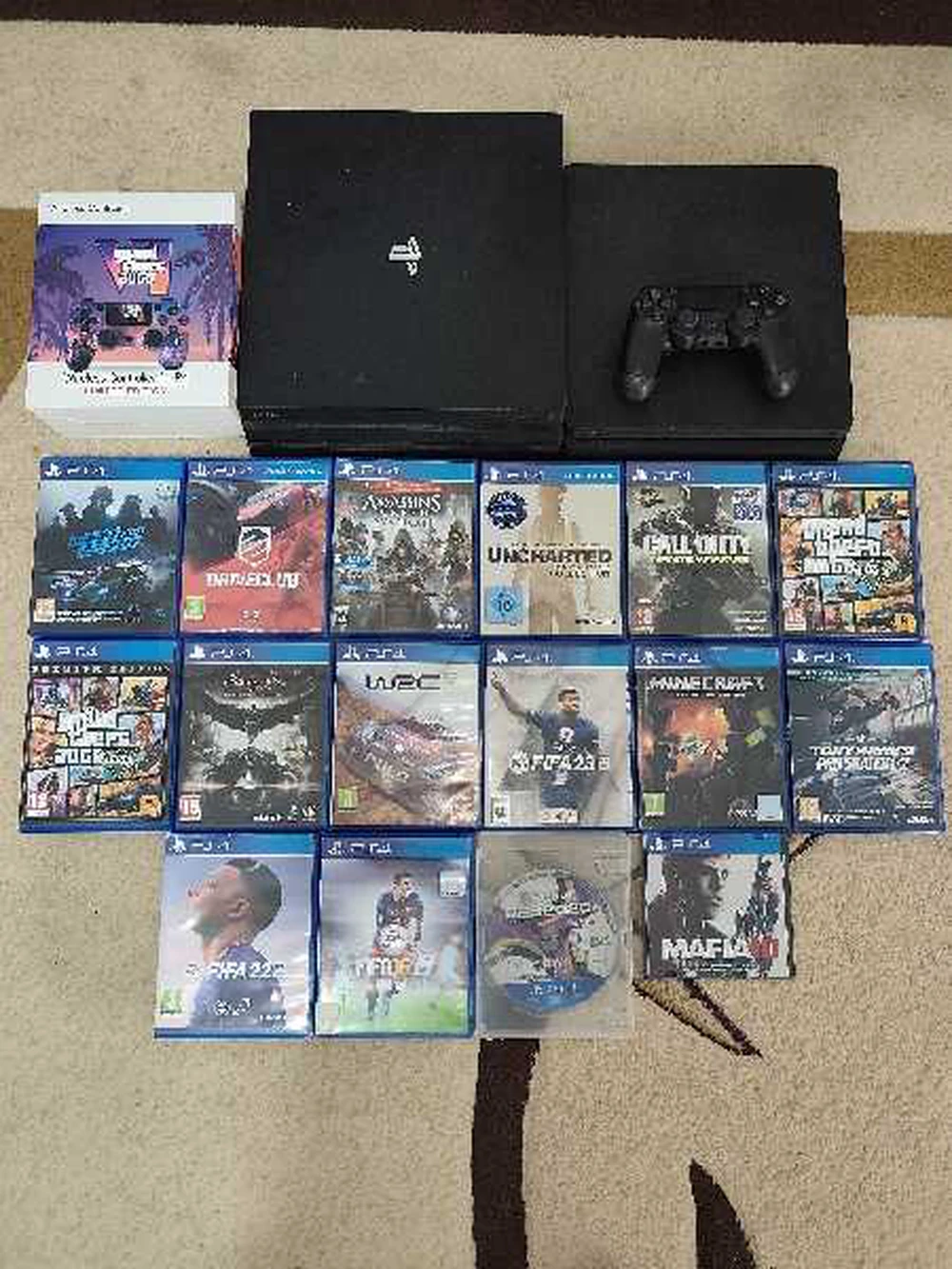 2 ps4 + 16 CD