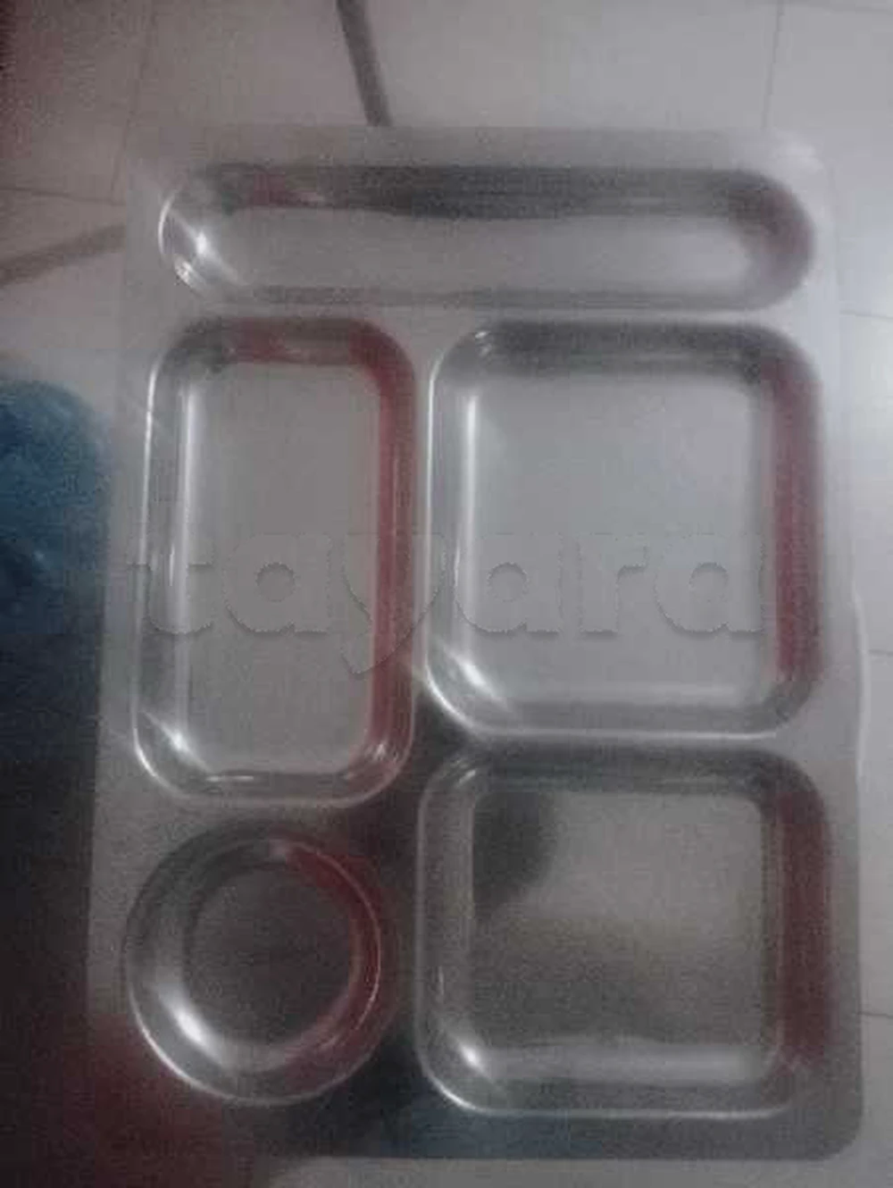 13 plateau self service a compartiments en inox