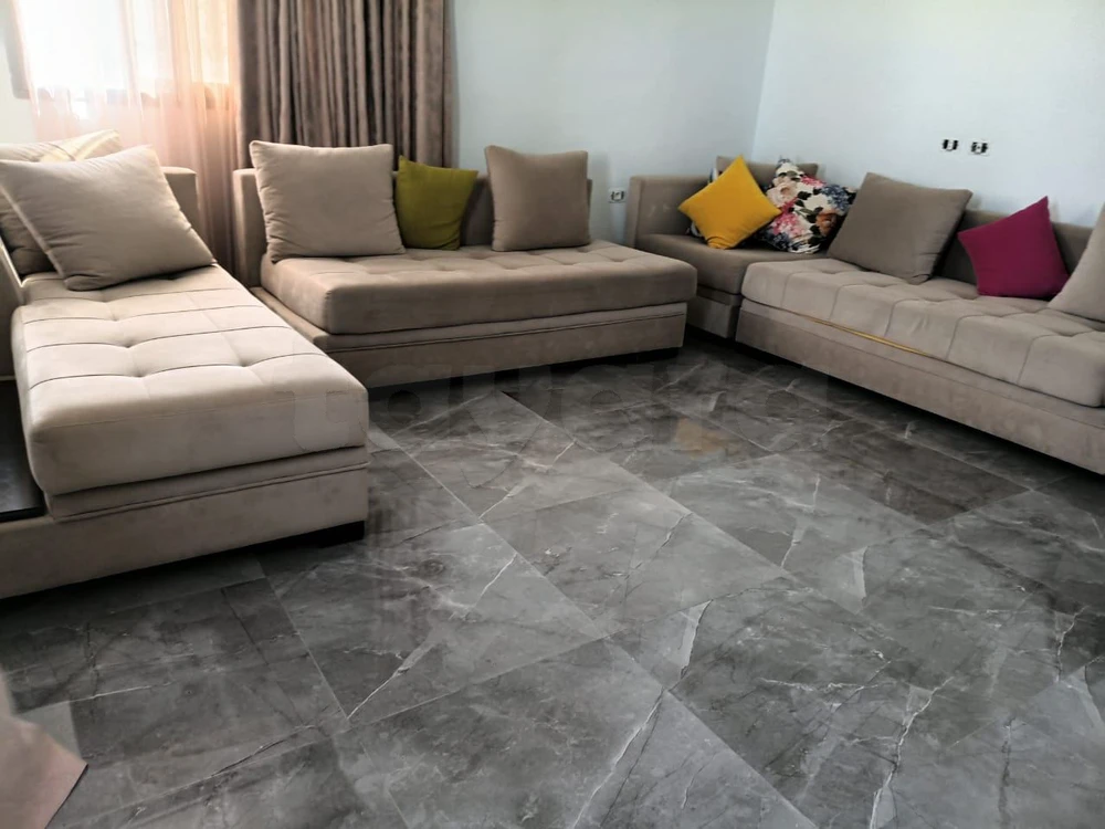 Salon velours inter-meuble