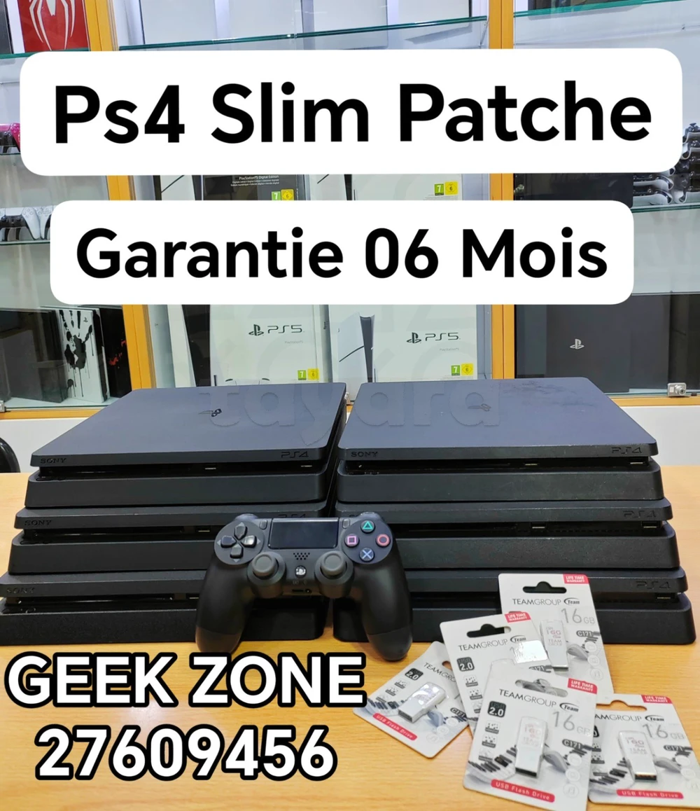 ✨️️ PS4 Slim Patché 500Go/1To ✨️️ ️️✨️ Importé 🇨🇵 État neuf