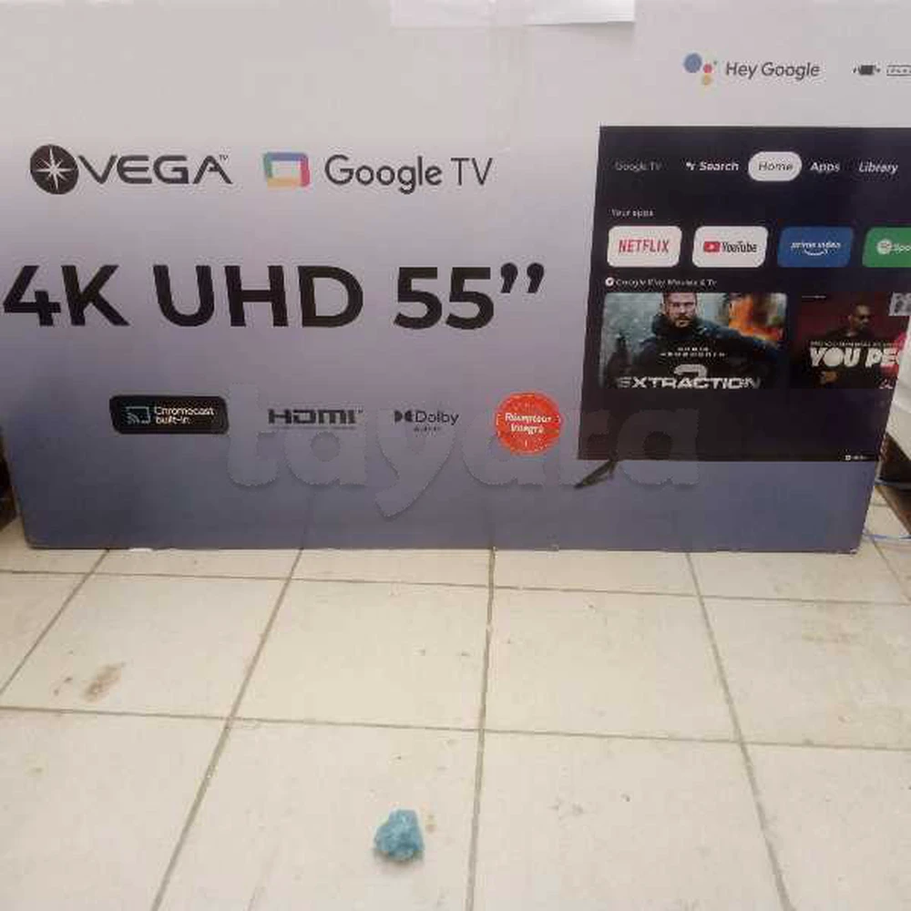 Tv vega 55 Uhd 4k cacheté