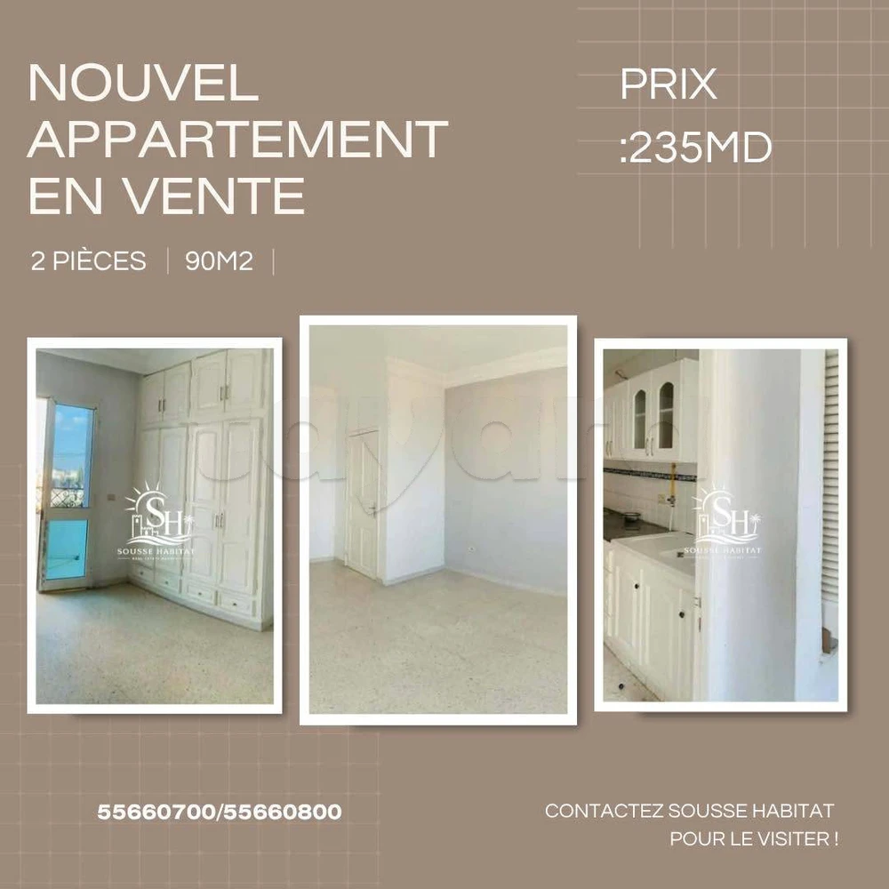A vendre un s+2 a sahloul prés shoes centre