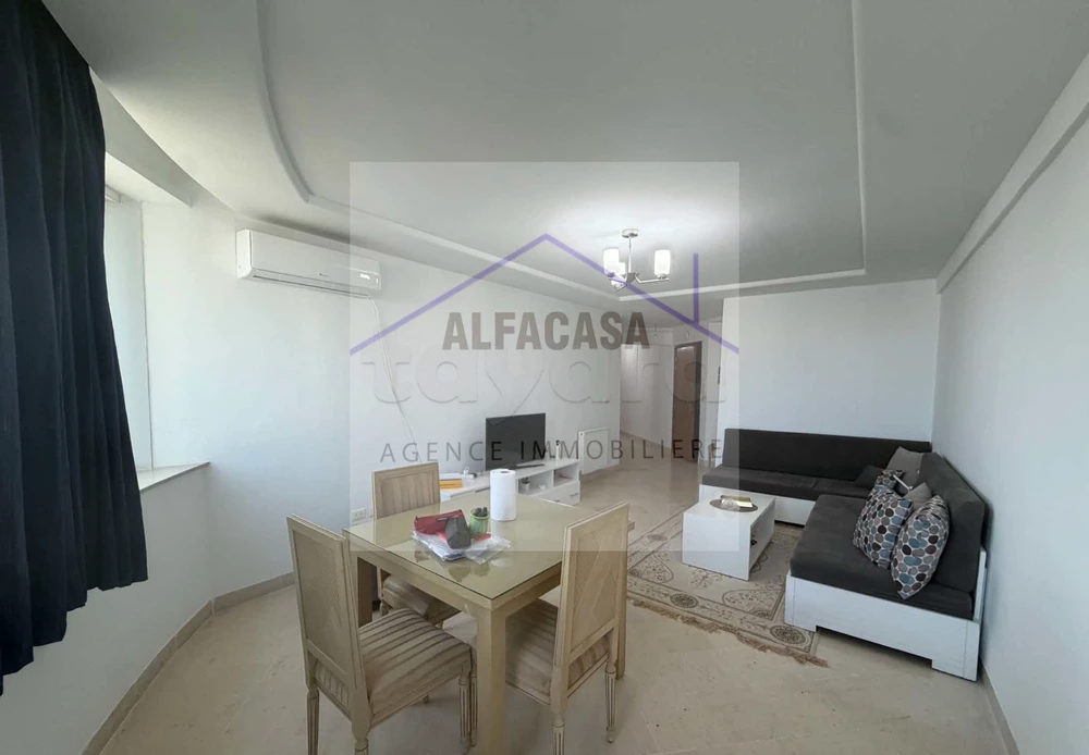 A LOUER UN APPARTEMENT S+2 MEUBLE A JARDIN DE LAOUINA