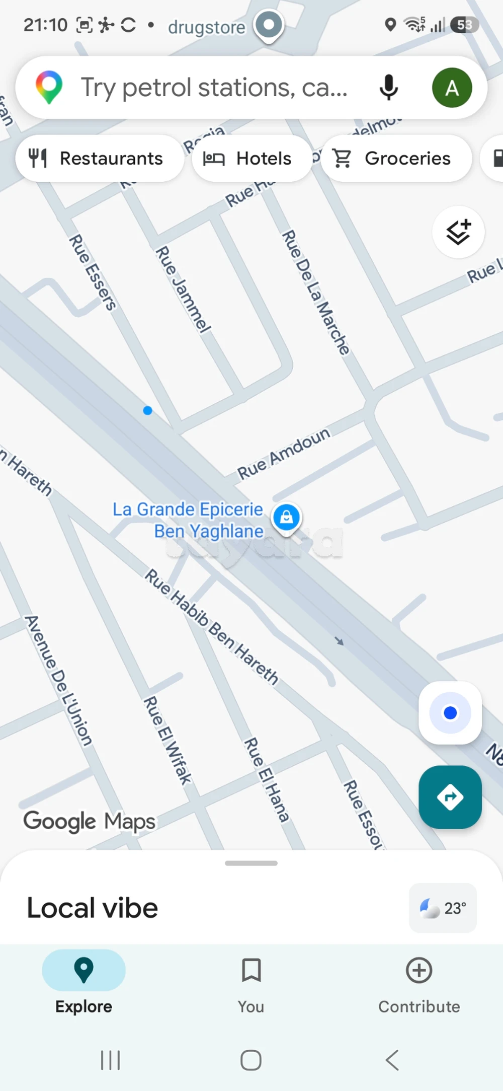 Appart haut standing route de Bizerte