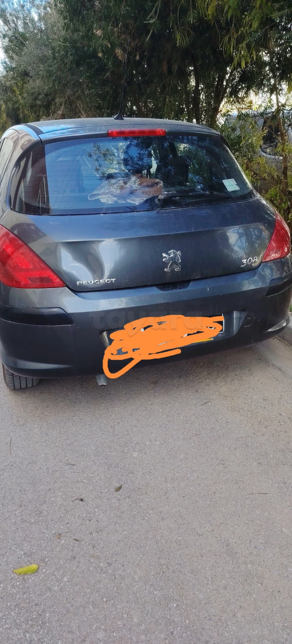 Carte voiture Peugeot 308