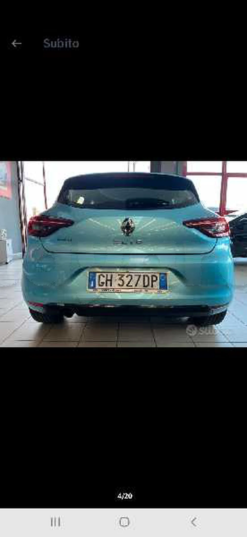 Carte voiture Renault Clio