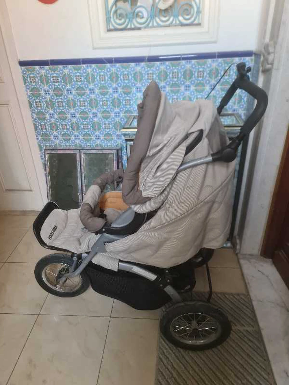 Poussette 3 roues tout-terrain Chicco S3 - Taupe et Marron