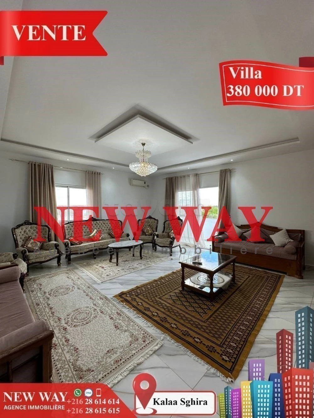 Villa Sur un Axe Principale à kalàa Sghira