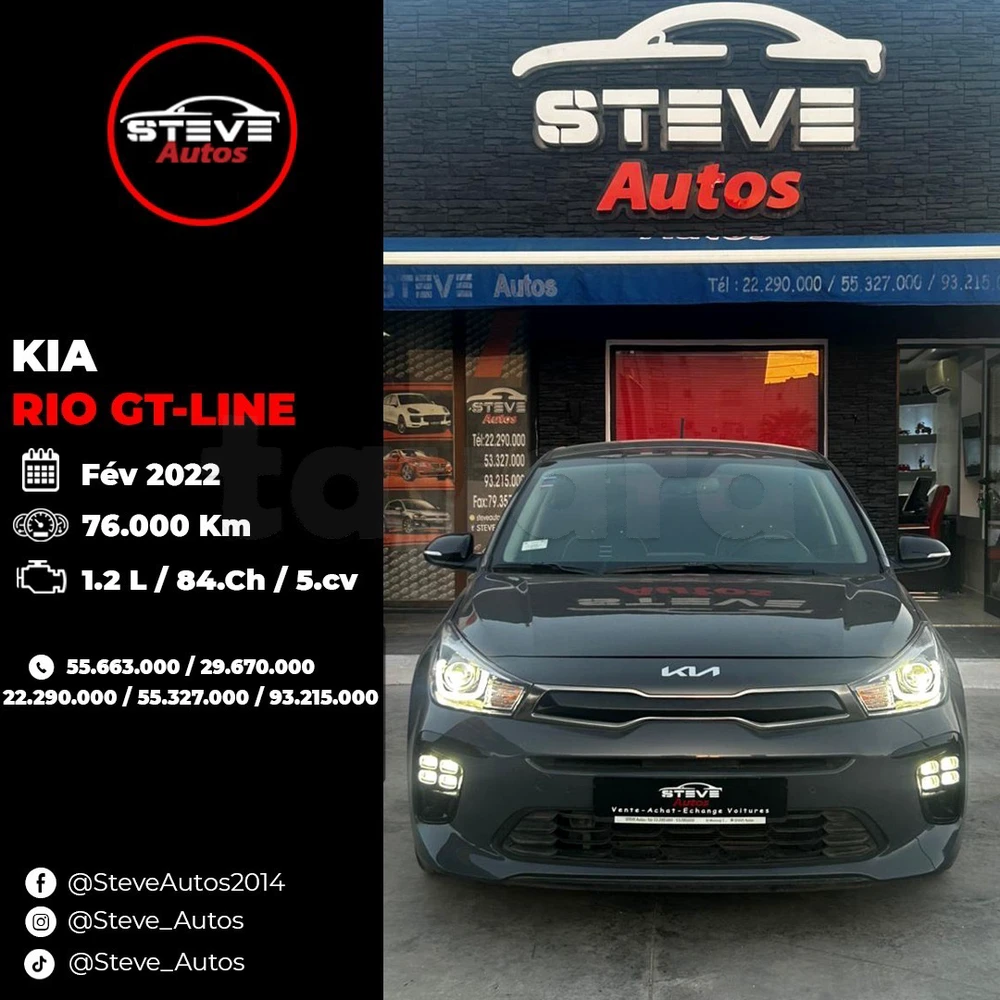 Carte voiture Kia Rio