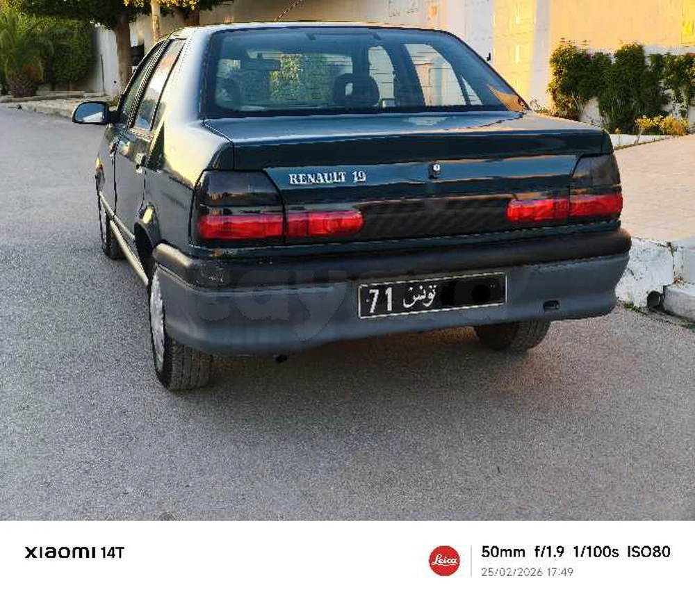 Carte voiture Renault 19