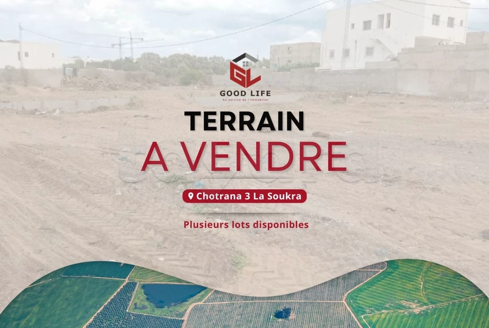 A Vendre Terrain à Chotrana 3