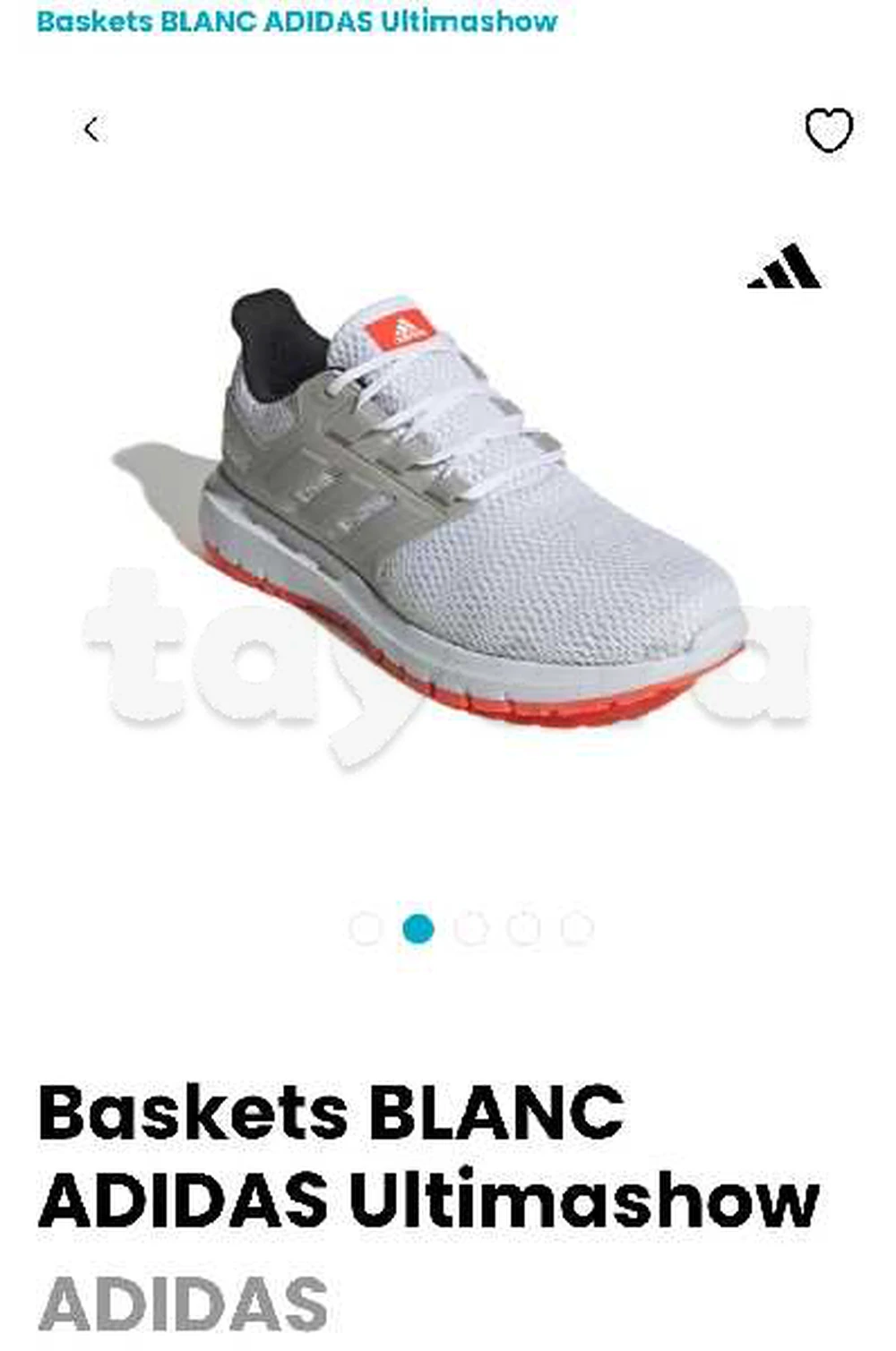 Baskets BLANC ADIDAS Ultimashow