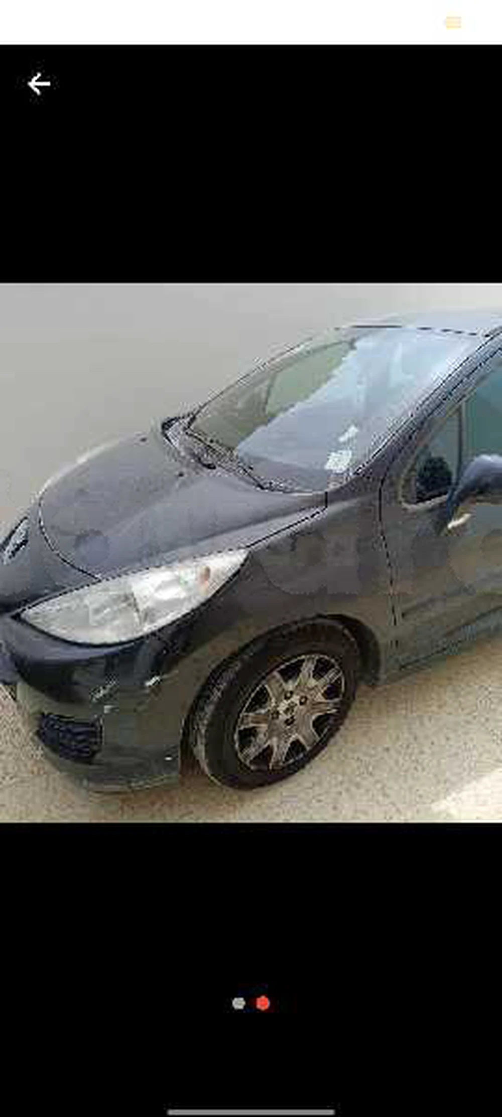 Carte voiture Peugeot 207 SW