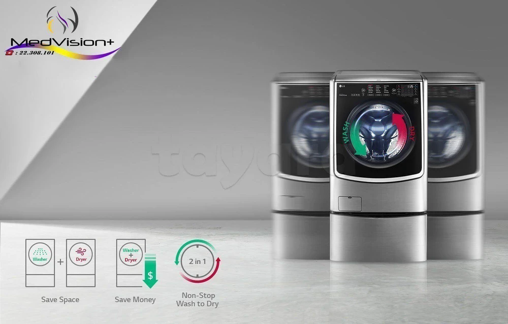 👉LG 21Kg Lavante/séchante SMART-WiFi (Haute Gamme)