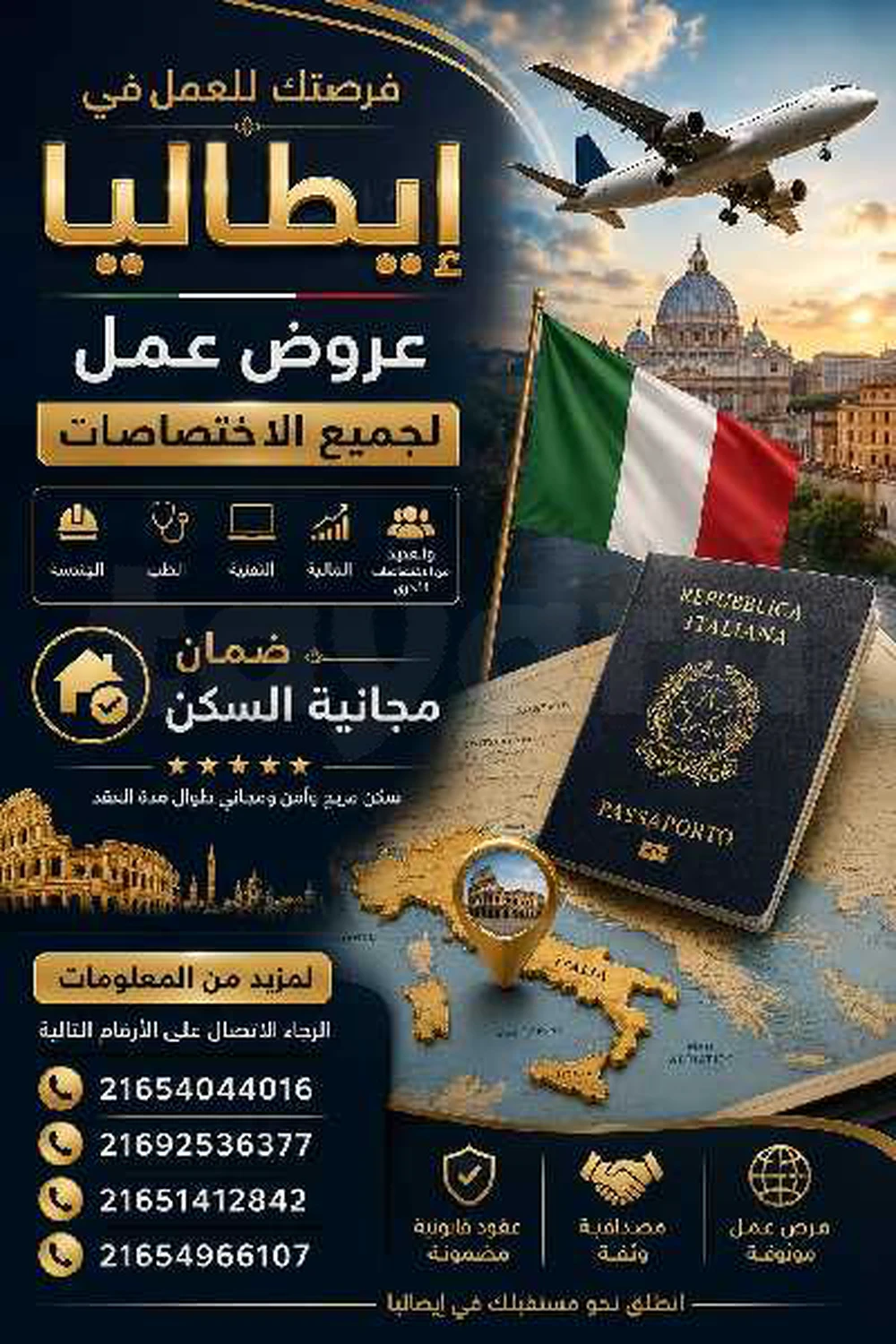 عرض عمل على ايطاليا