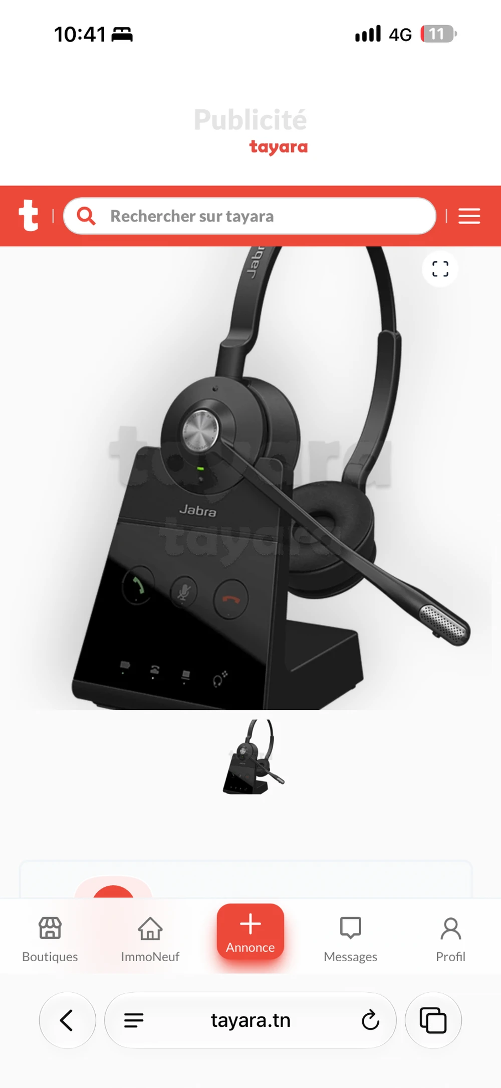 Casque Jabra Engage 65 DECT — NEUF sous emballage, importé de France