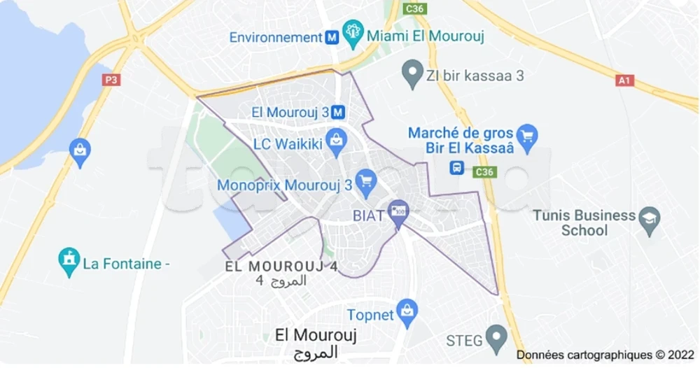 A louer S+2 A el Mourouj 3