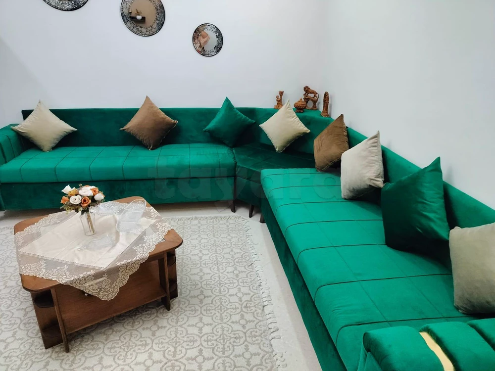 salon 9 places kbira bois rouge