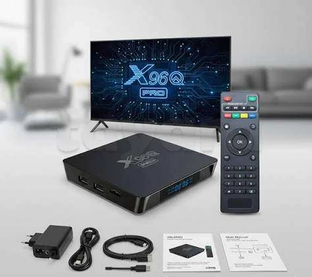 Android Box TV 2/16GB X96Q PRO 2.4-5G 1 ans abonn