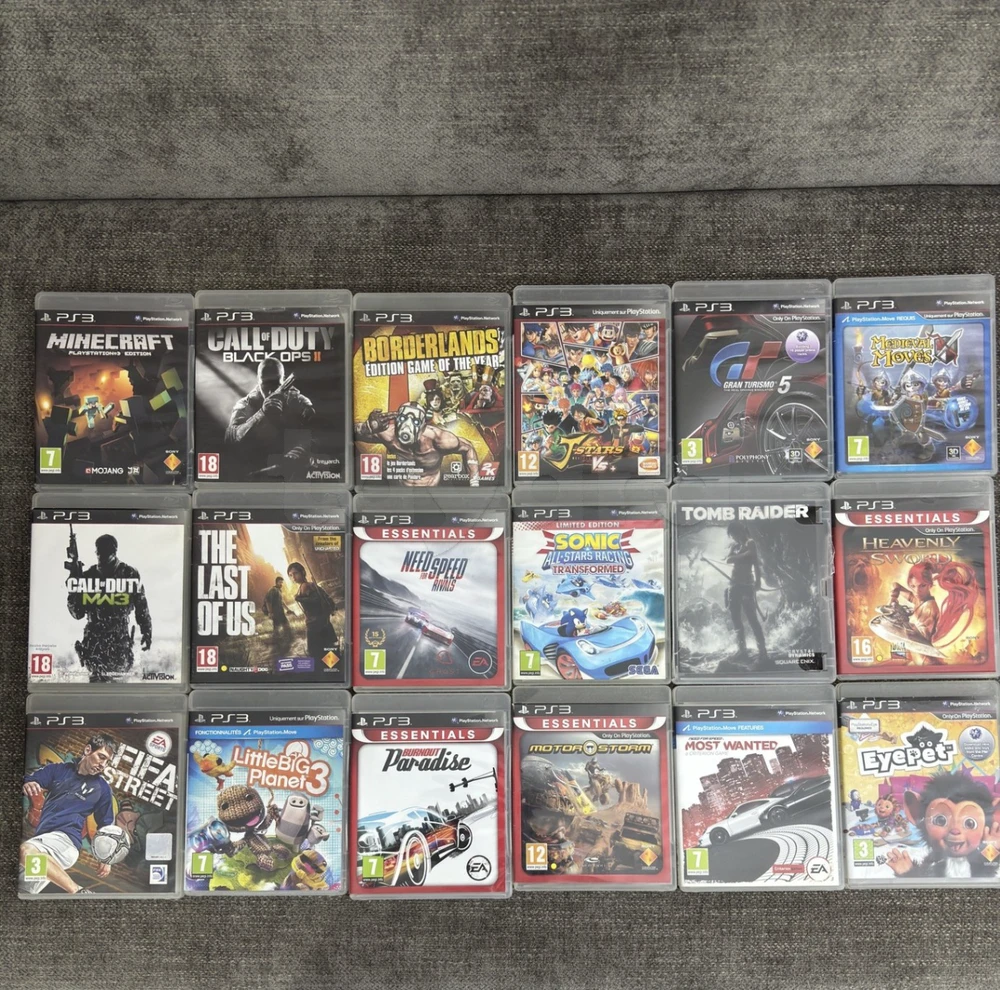 LIQUIDATION RAPIDE : Lot de 19 CD PS3(Vente à l'unité ou en lot)