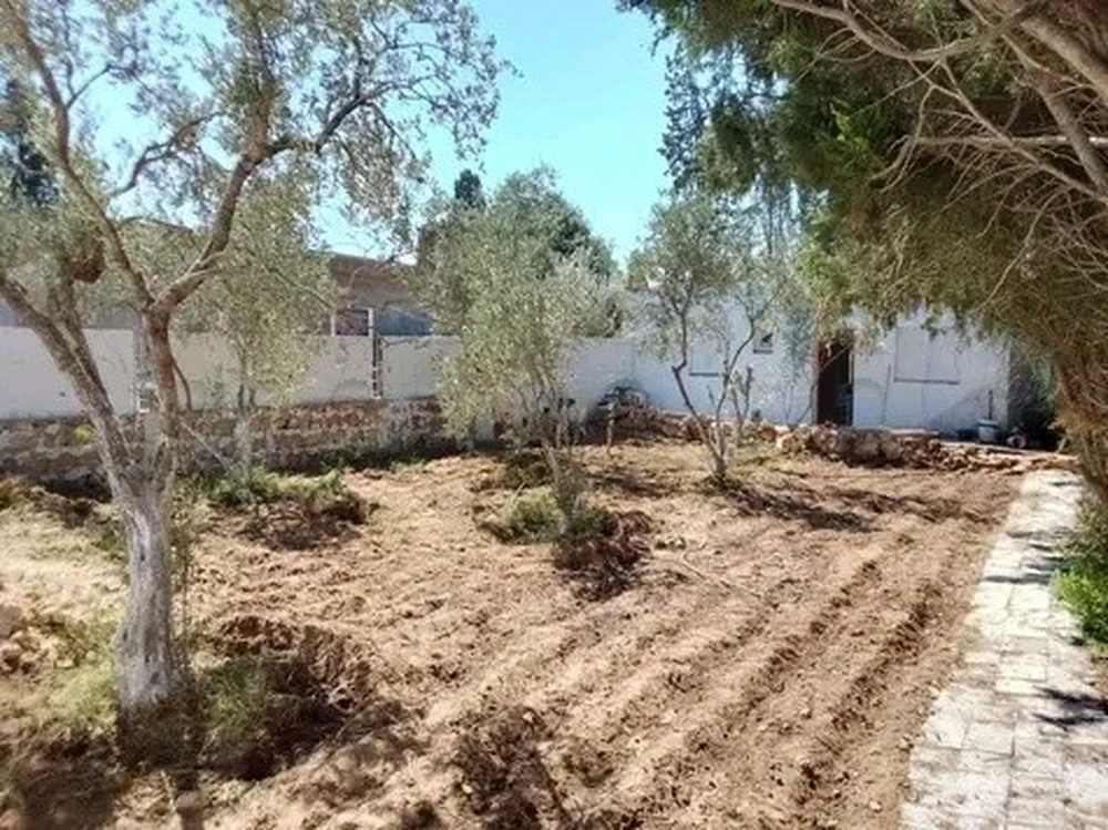Terrain + maison route plage mami rasjbal