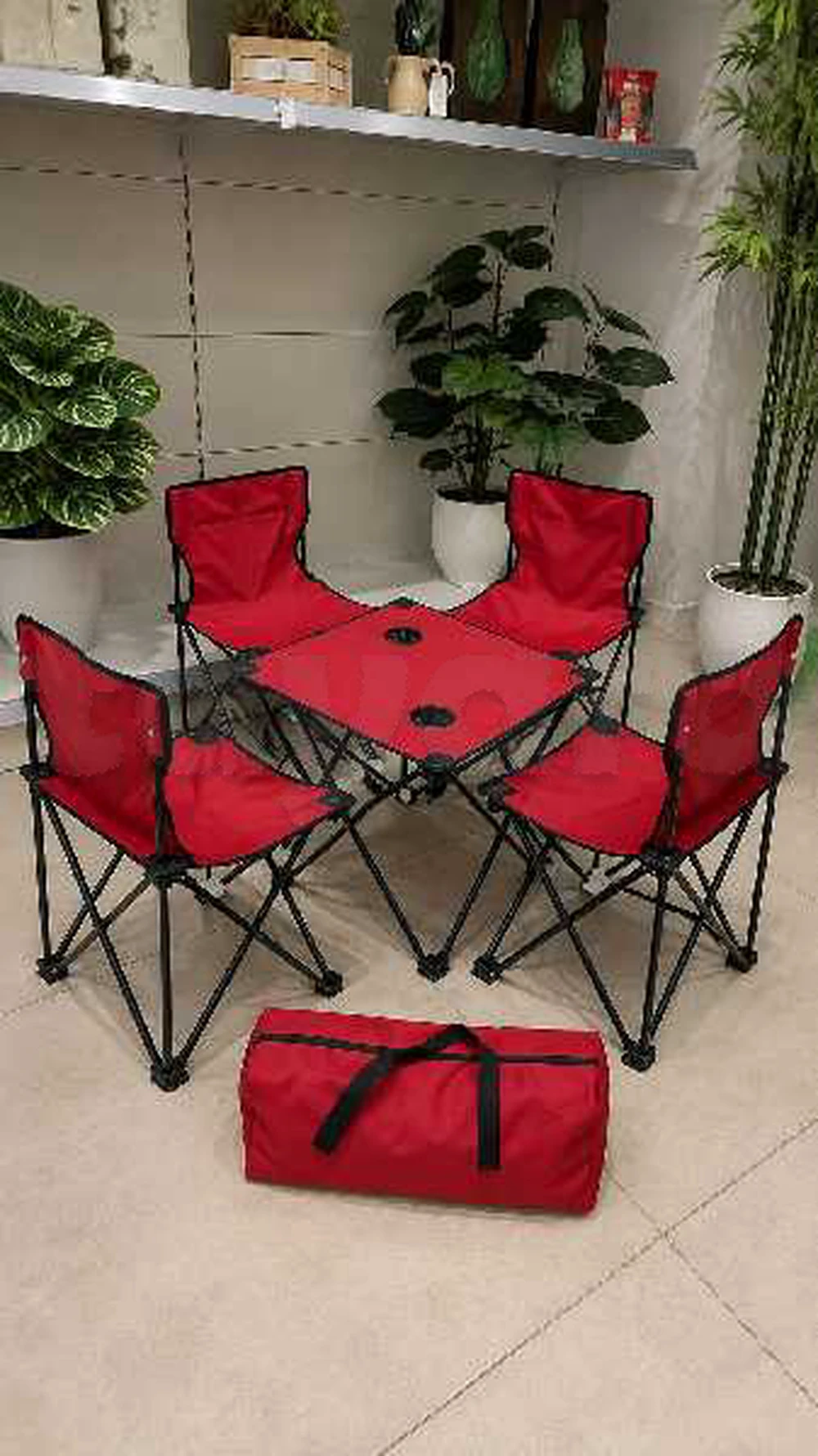Ensemble de Table et 4 chaises avec sac