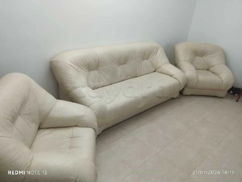 Salon en cuir