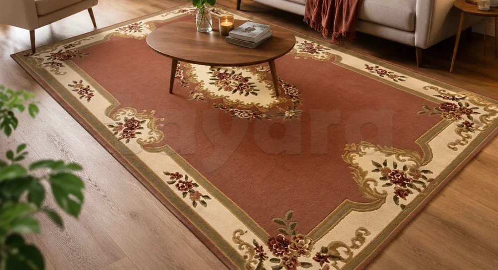 Tapis saumon en très bon état