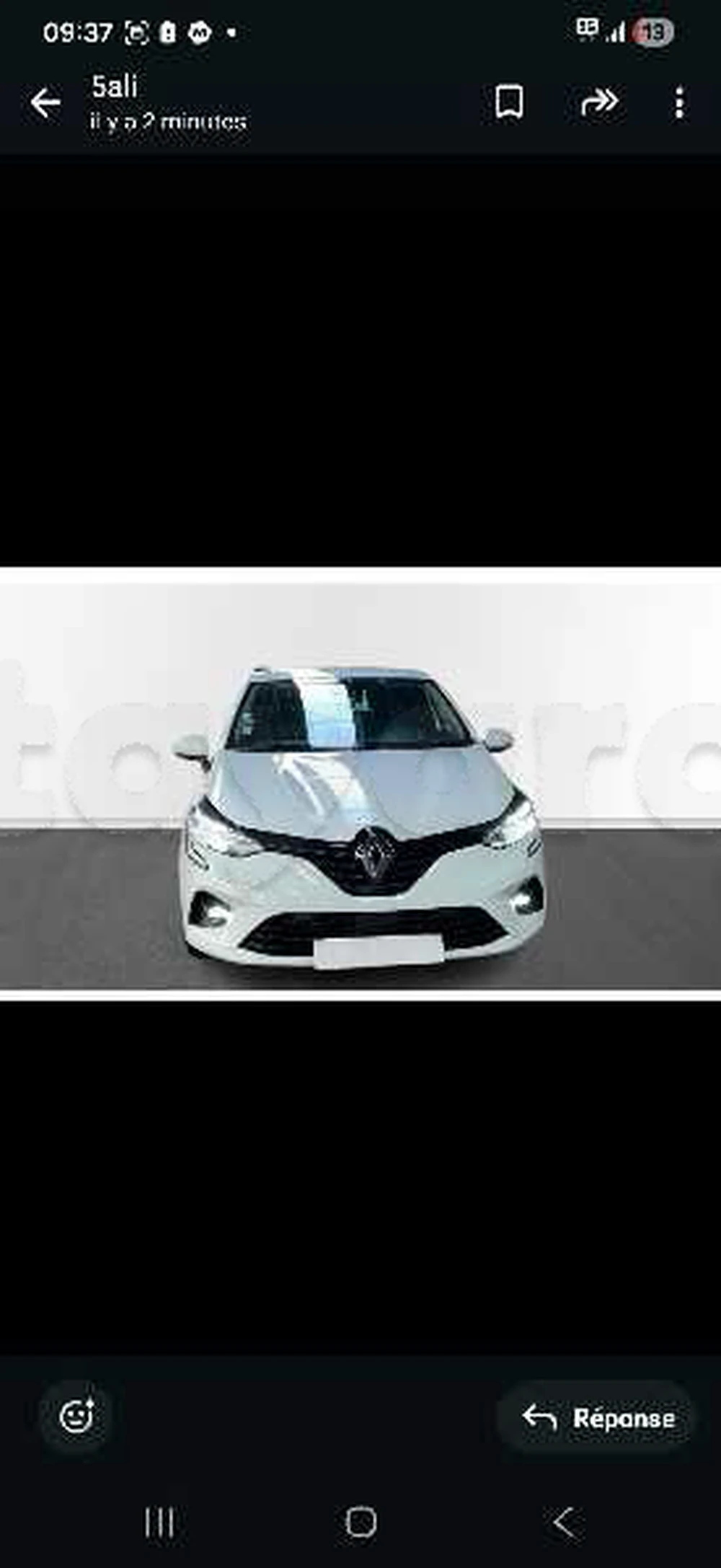 Carte voiture Renault Clio